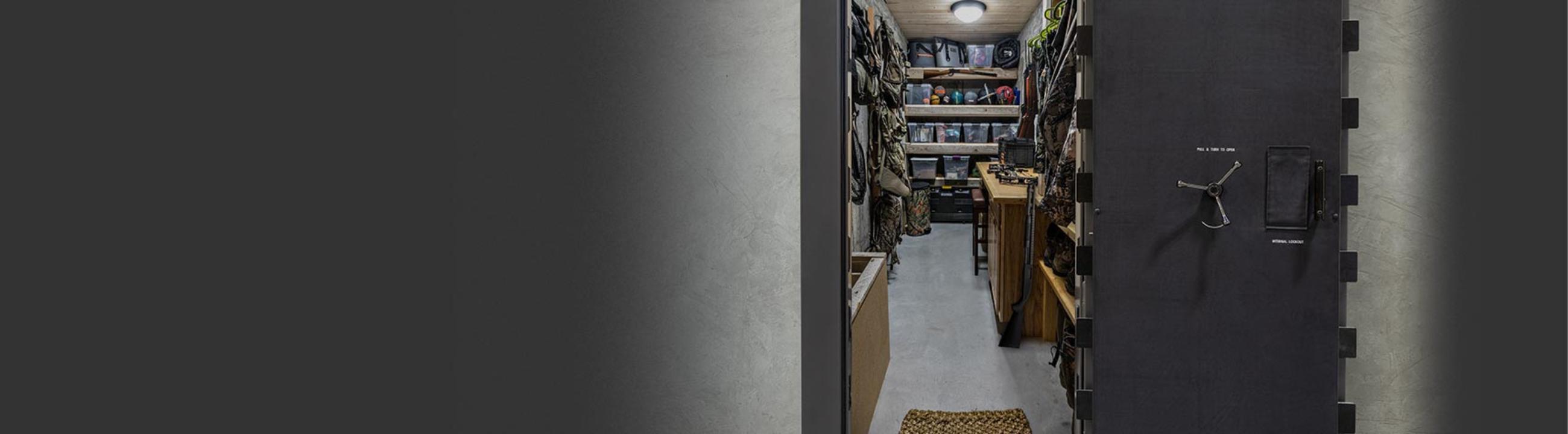 Secure and imposing vault room doors, designed for maximum protection with advanced locking systems for safeguarding valuable assets.