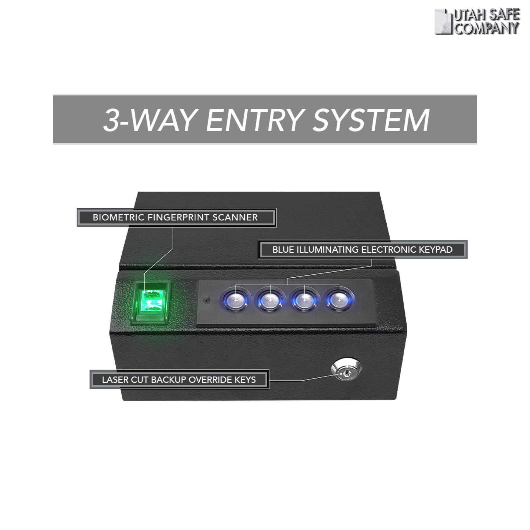 Stealth Top Vault Quick Access Handgun Safe - Utah Safe Company