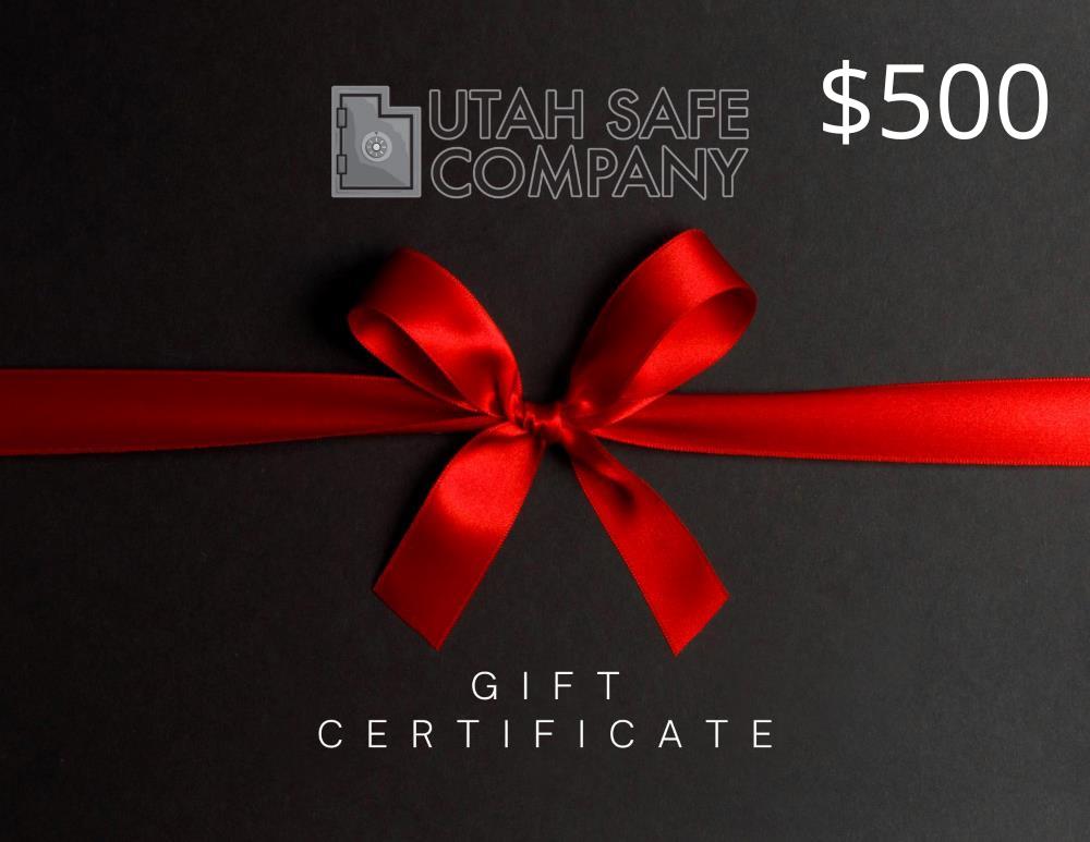 Utah Safe Company Gift Card $500